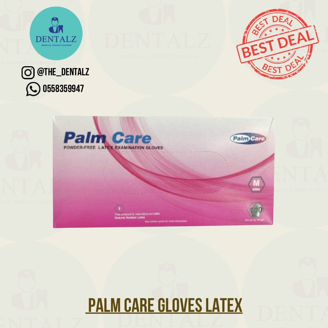 Palm care latex gloves