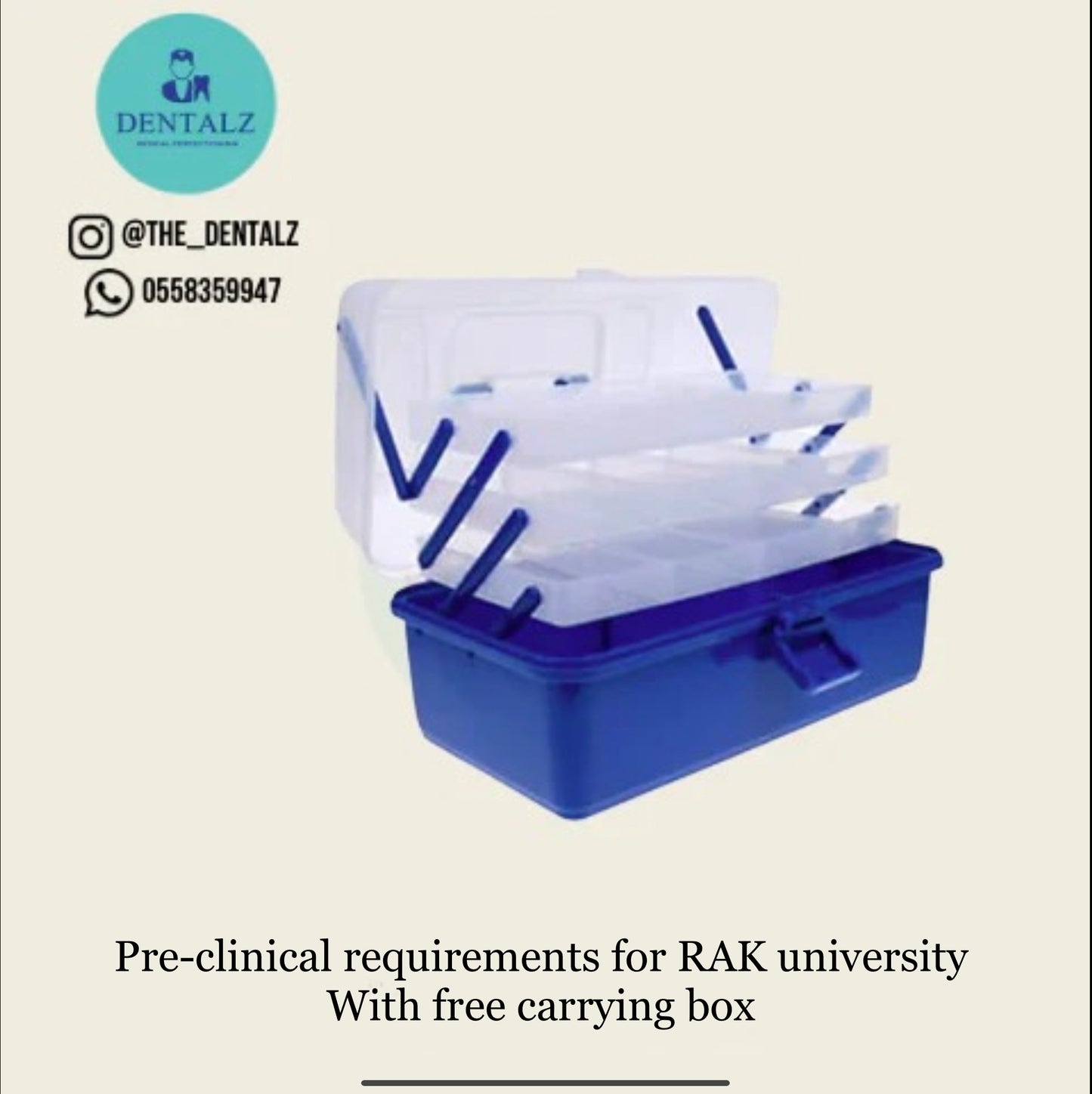 Pre-clinical requirements for RAK university With free carrying box