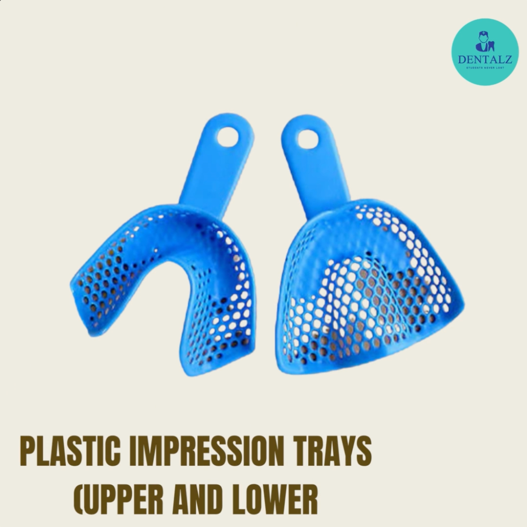 Disposable plastic impression tray