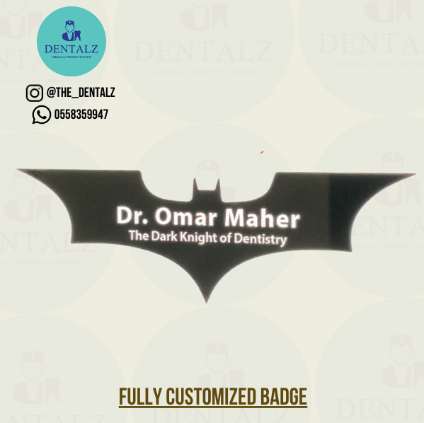 Special customized name badge