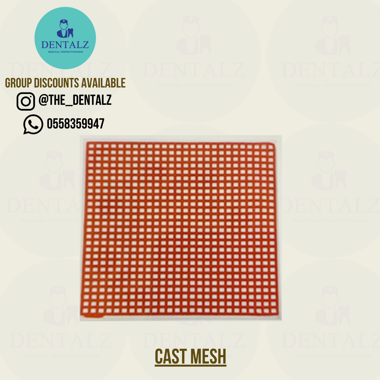 Cast mesh