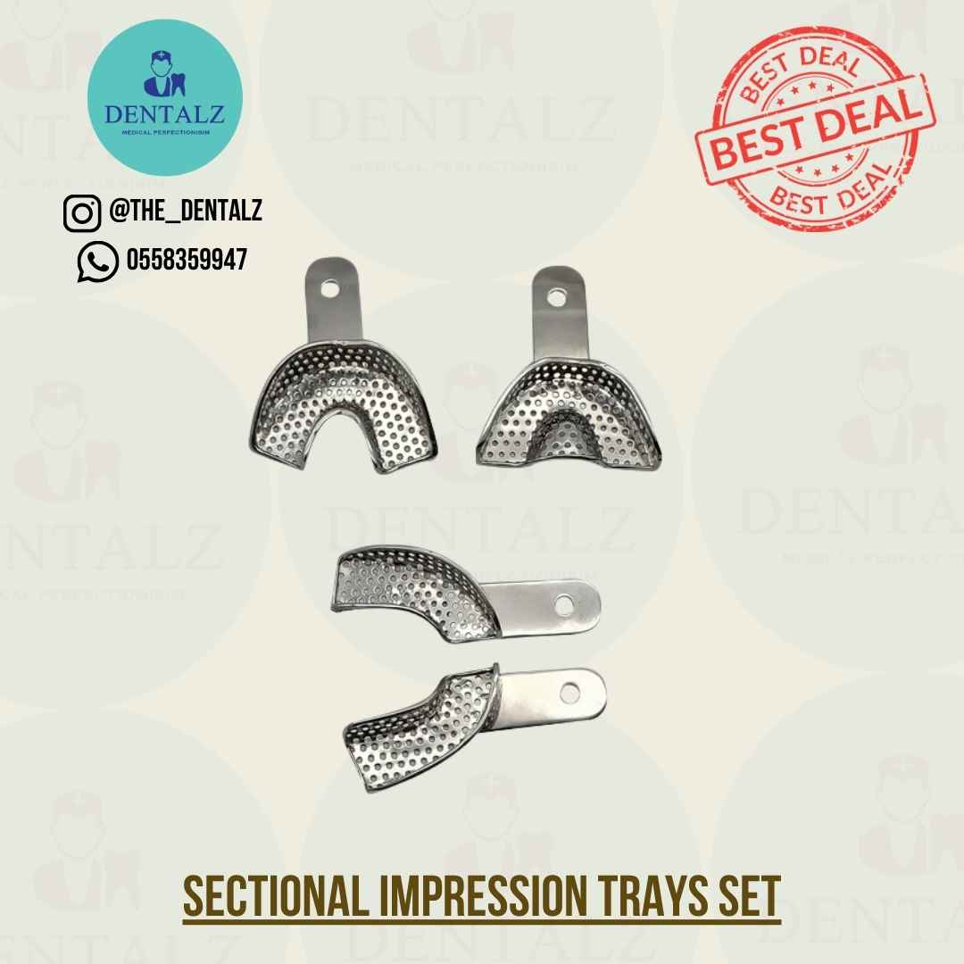 sectional impression tray set