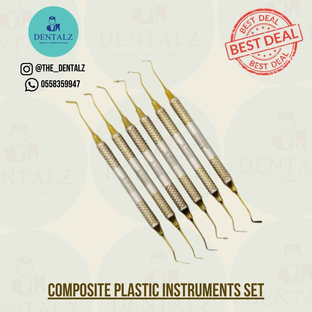 Composite plastic instrument set