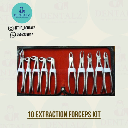 10 adult extraction forceps set