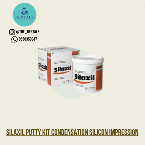 Condensation silicone impression material from silaxil putty kit